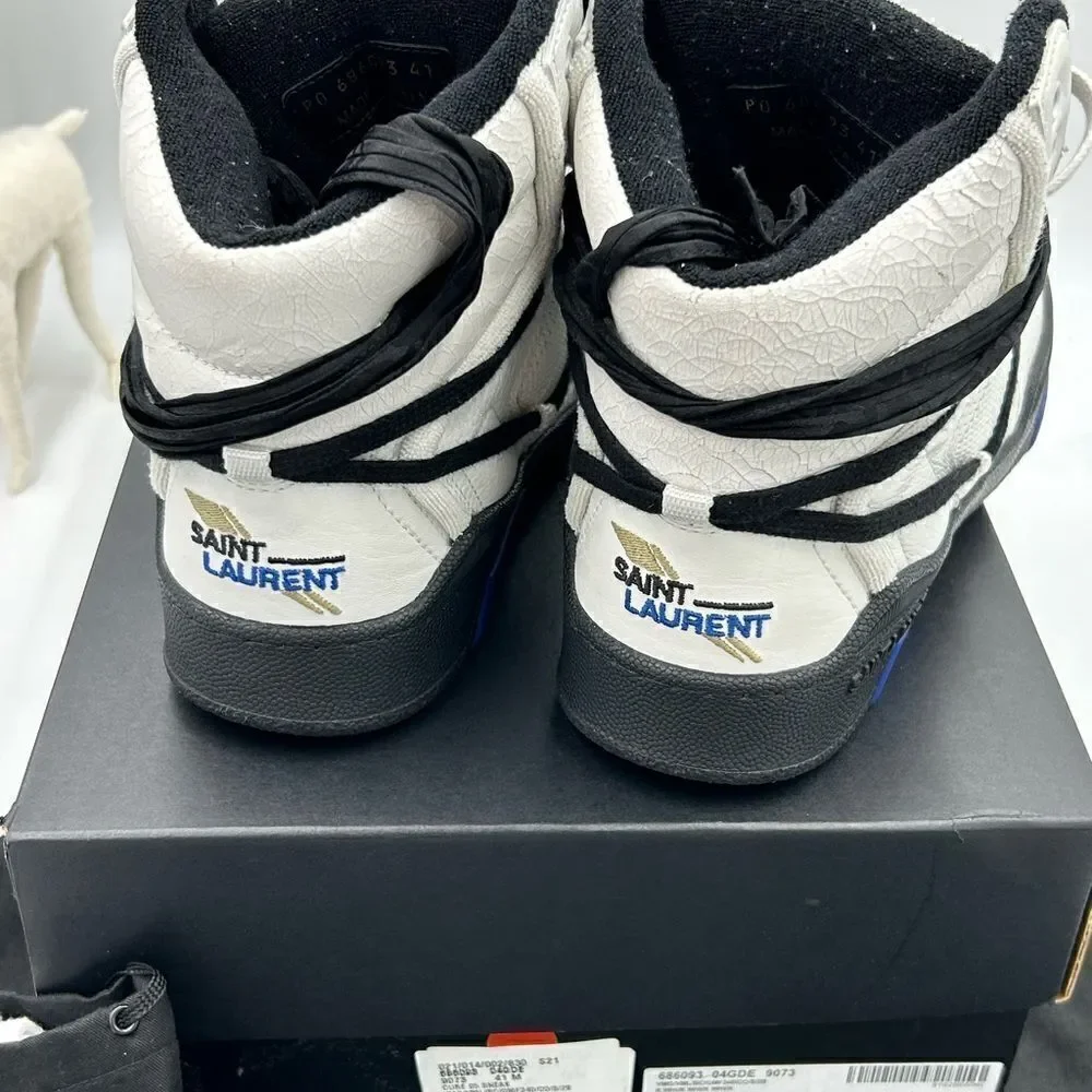 Men’s Saint Laurent cure 05 mid top sneakers size 41 made in Italy